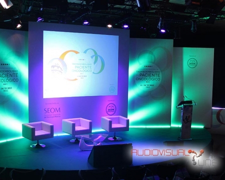 Retroproyección en congreso de Rovi