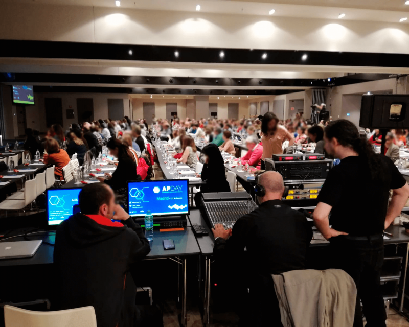 evento con producción asti
