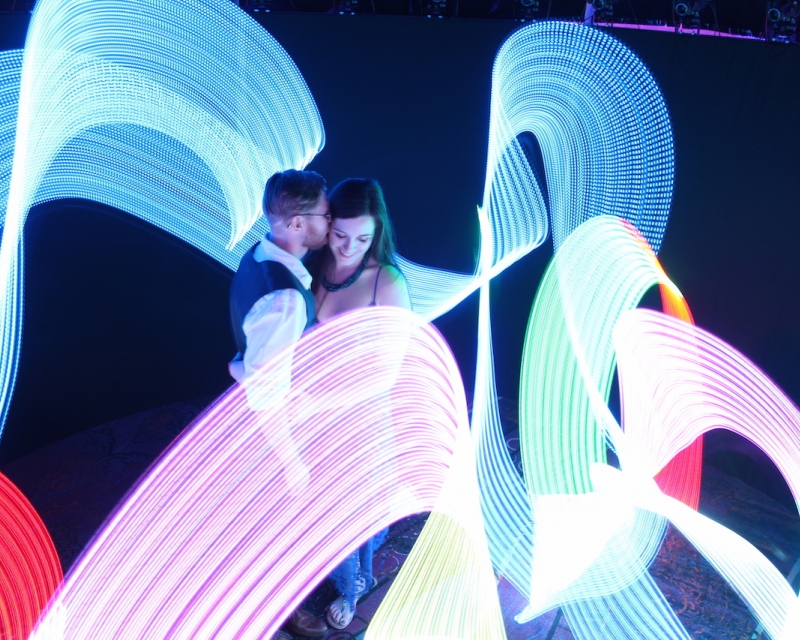 Bullet Time Light Painting
